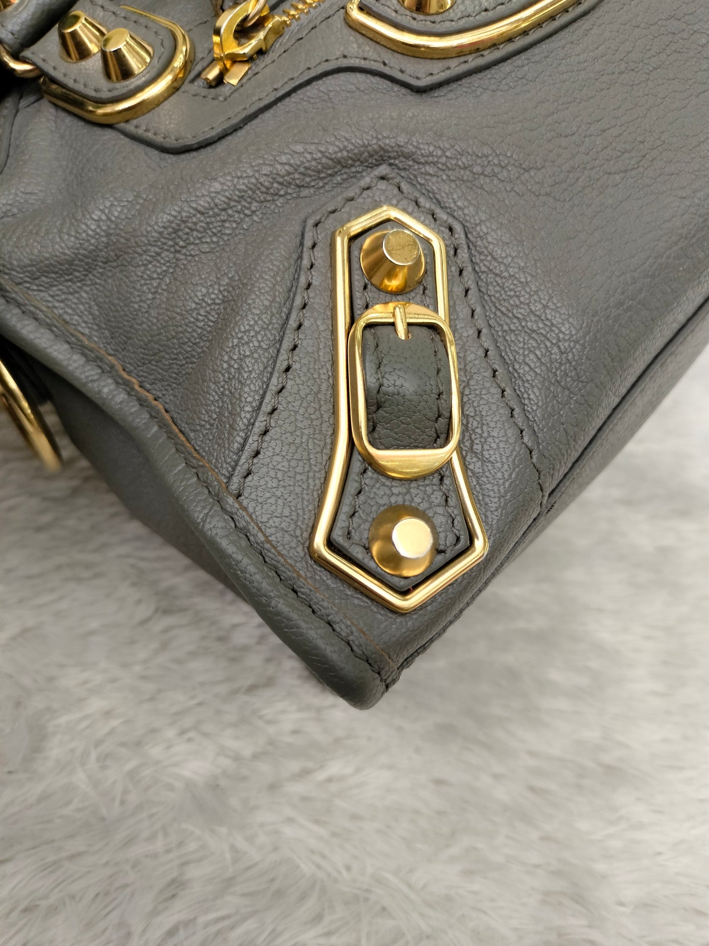 Balenciaga Mini City Edge Grey GHW 2017