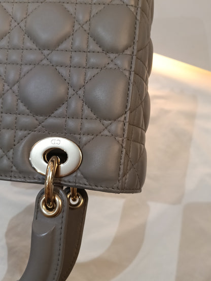 Lady Dior Small Lamb Grey GHW 2019