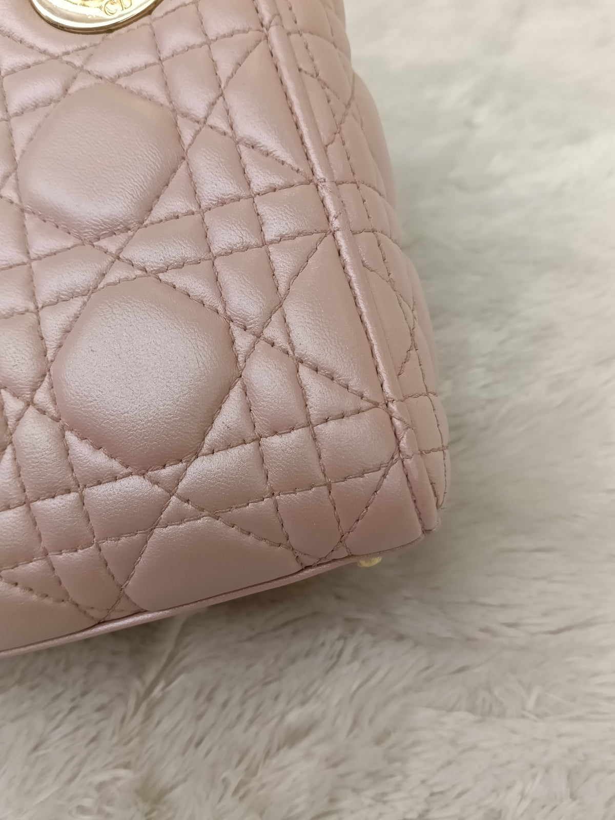 Lady Dior Mini Lamb Lotus GHW 2017