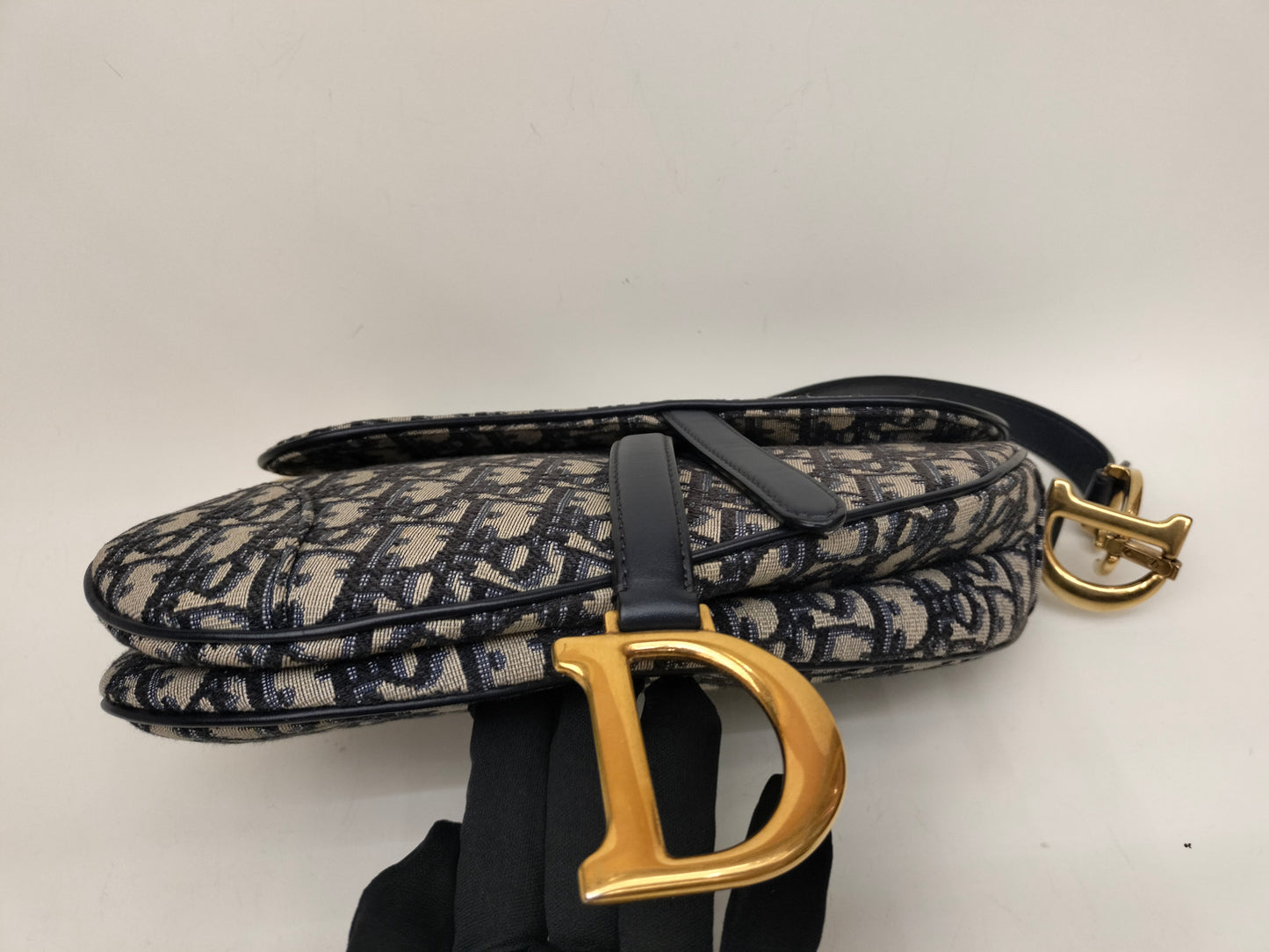 Dior Saddle Medium Oblique Navy GHW 2018