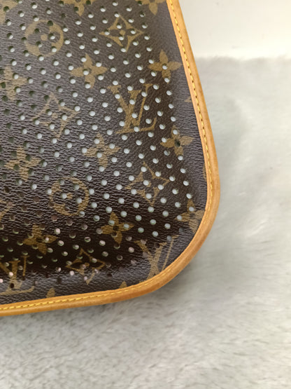 LV Musette Perforated Verde Monogram Green