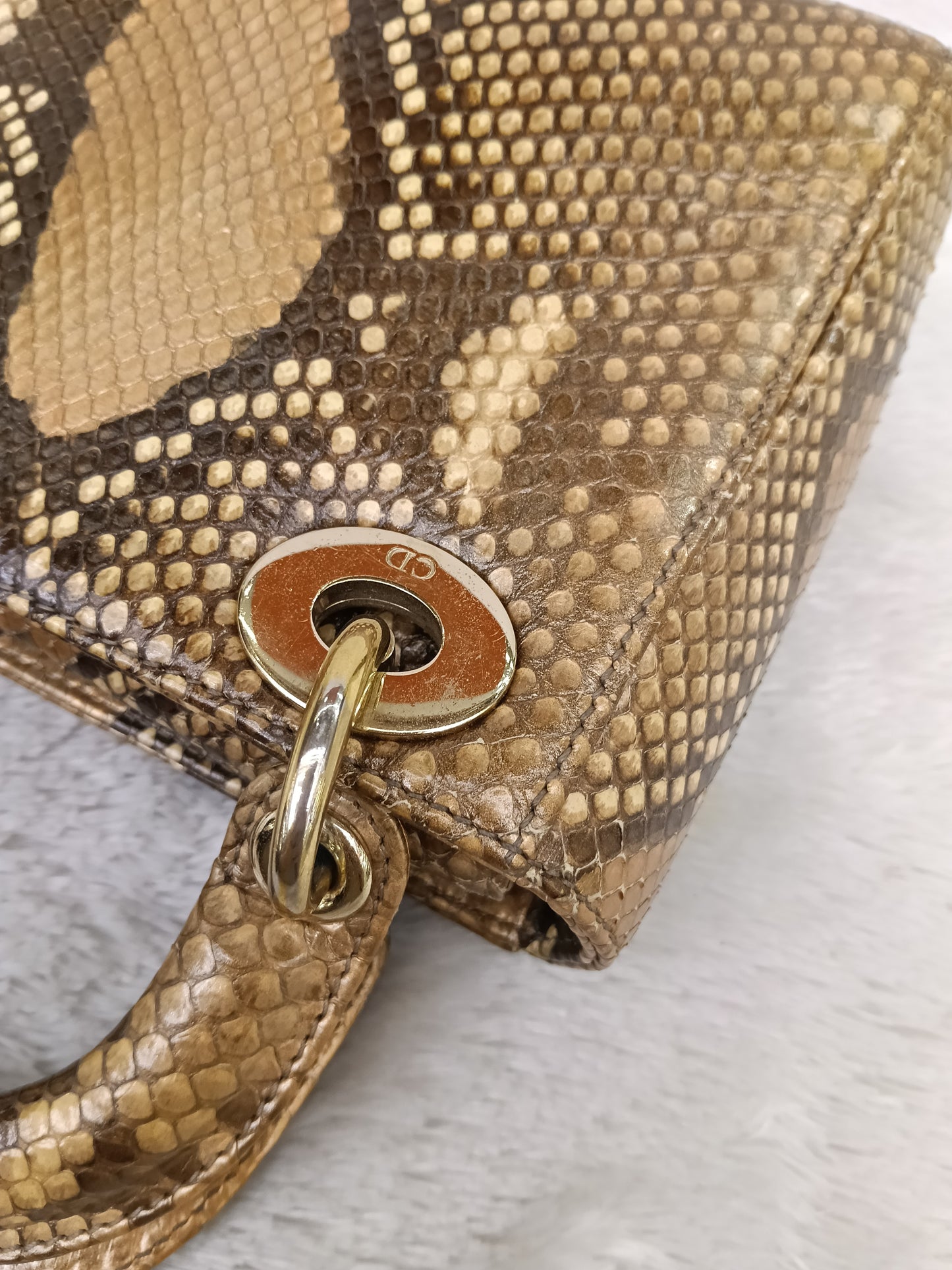 Lady Dior Mini Python GHW 2019