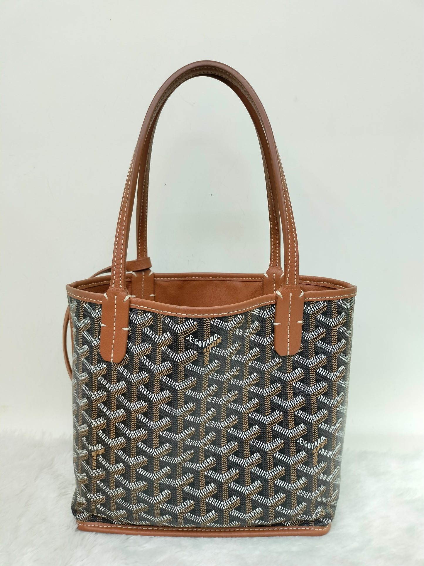 Goyard Anjou Mini Black Tan