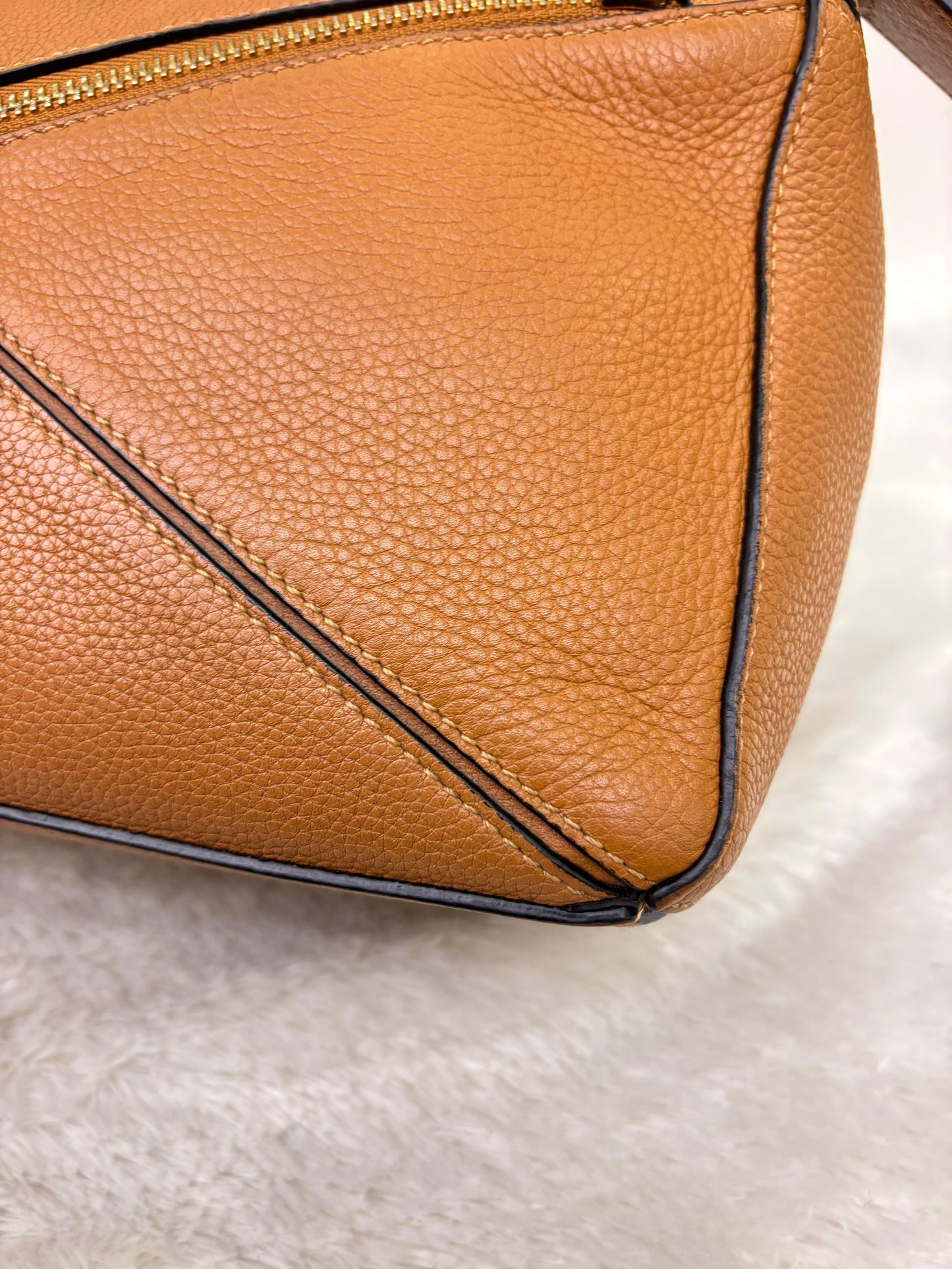 Loewe Puzzle Small Grained Tan GHW 2019