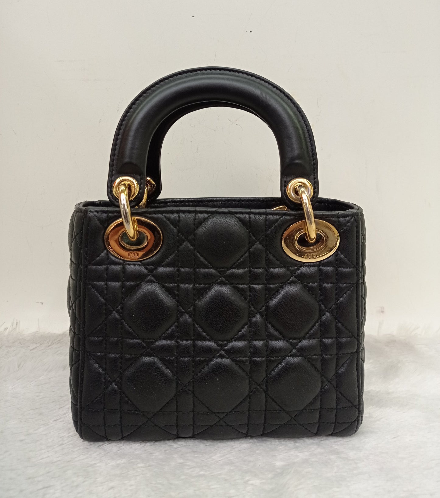 Lady Dior Mini Lamb Black GHW 2017