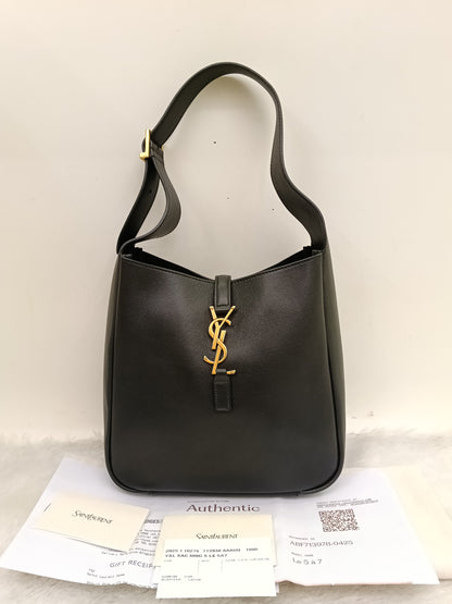 YsL Le 5 A 7 Supple Small Calfskin Black GHW 2026