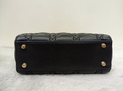 Lady Dior Mini Lamb Black GHW 2018