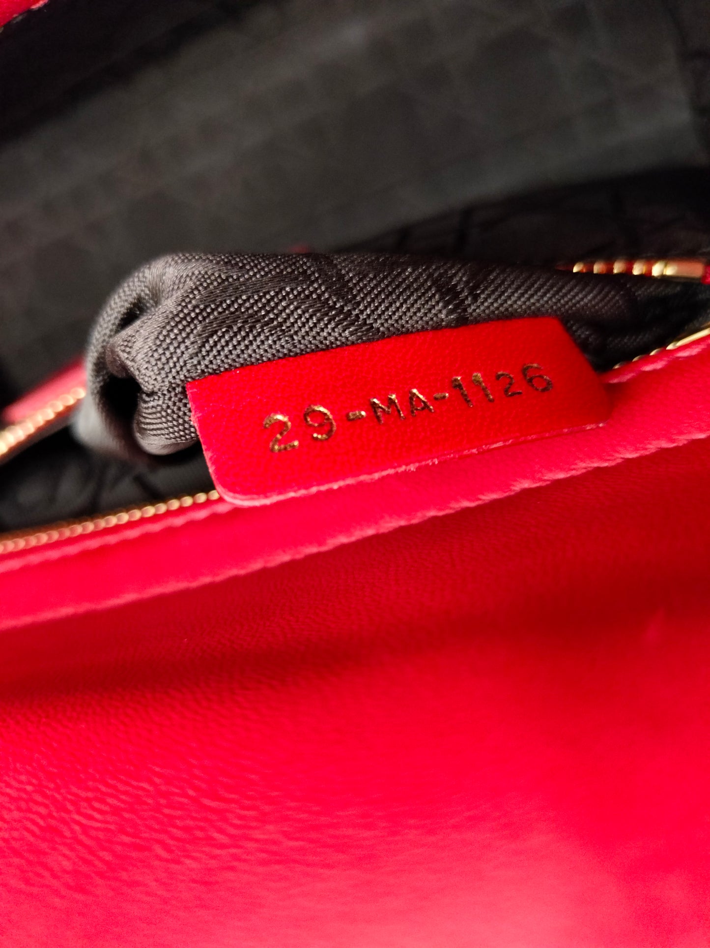 Lady Dior Small Lamb Red GHW 2016