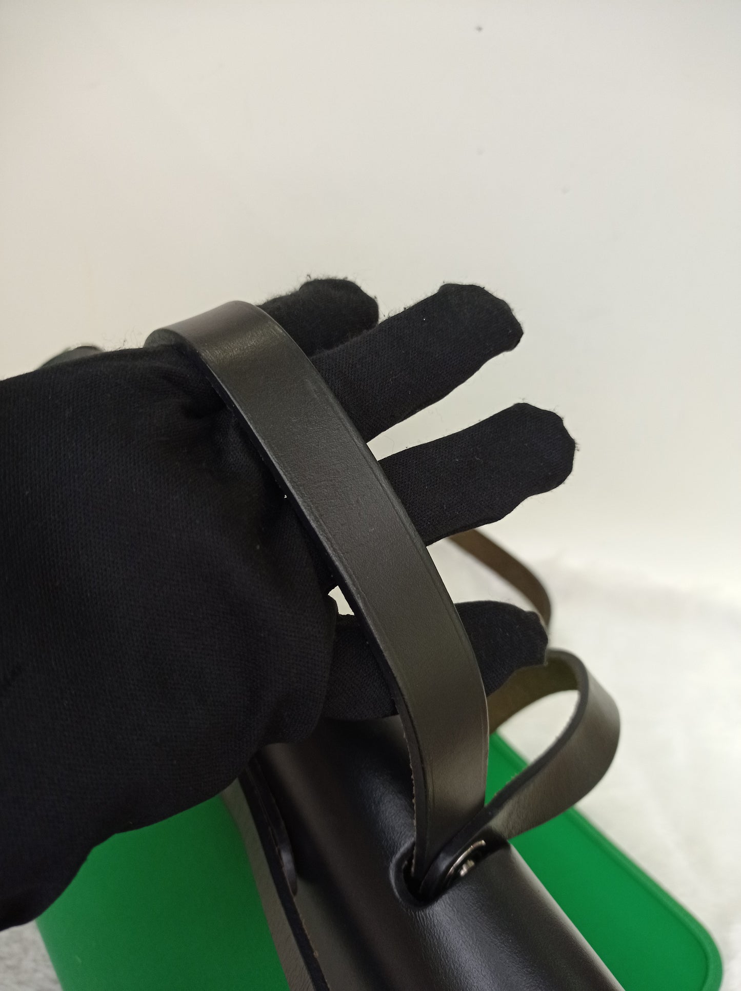 HB31 Zip Toile Vert Cactus Flap Black PHW #D