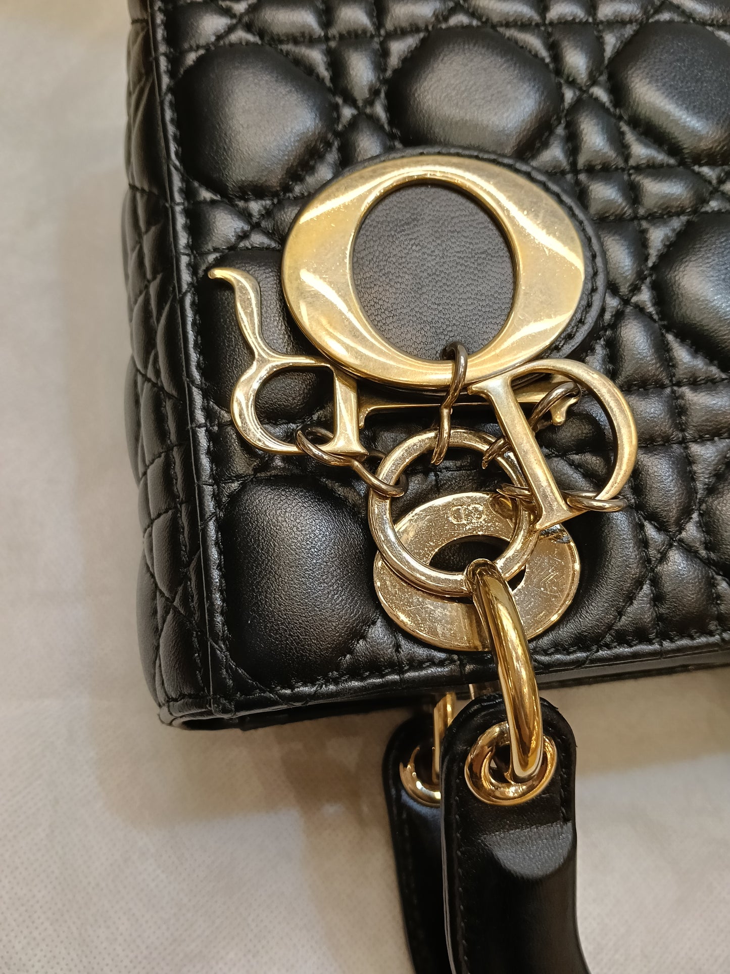 Lady Dior Small Lamb Black GHW 2018
