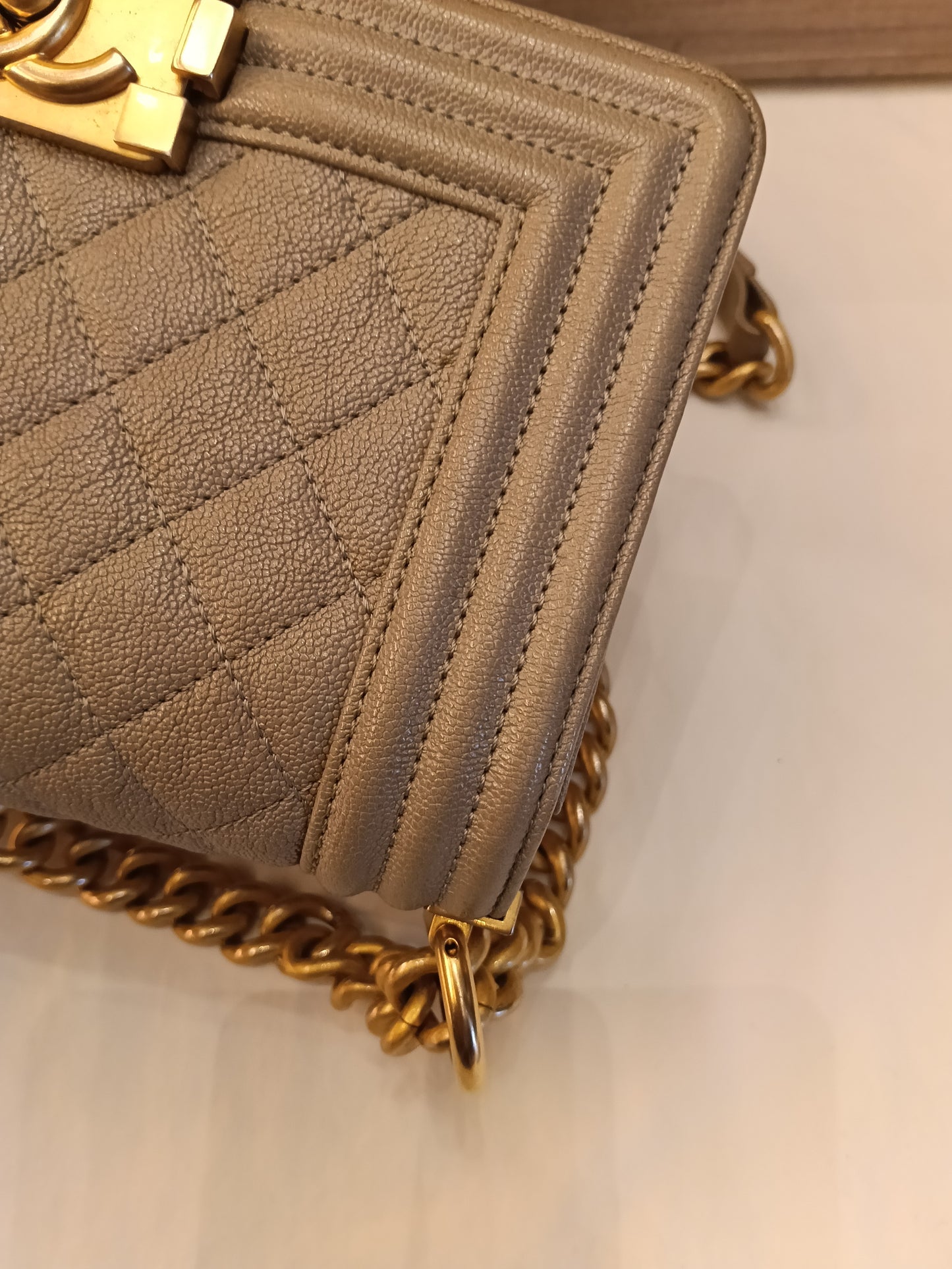 Chanel Boy 20 Caviar Taupe GHW #27