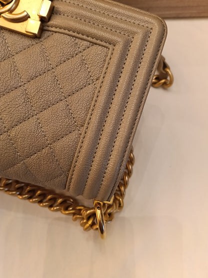 Chanel Boy 20 Caviar Taupe GHW #27