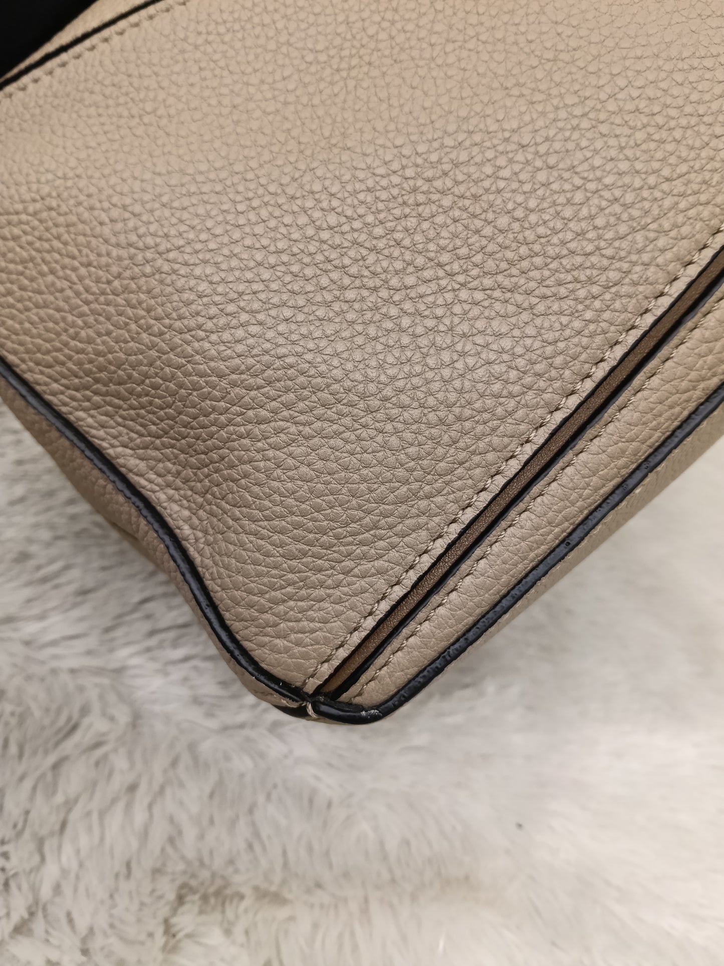 Loewe Puzzle Small Grained Sand Mink GHW 2020