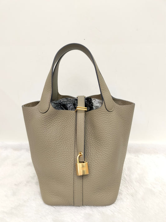 Picotin Lock 18 Clem Beige Marfa GHW #B