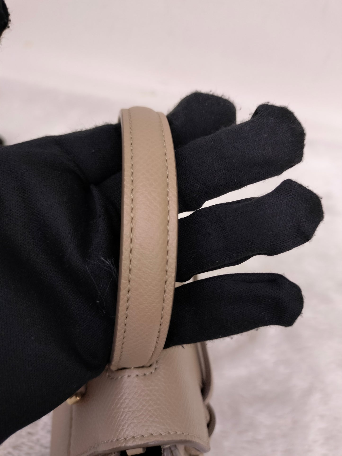 Celine Pico Belt Grained Taupe GHW 2021