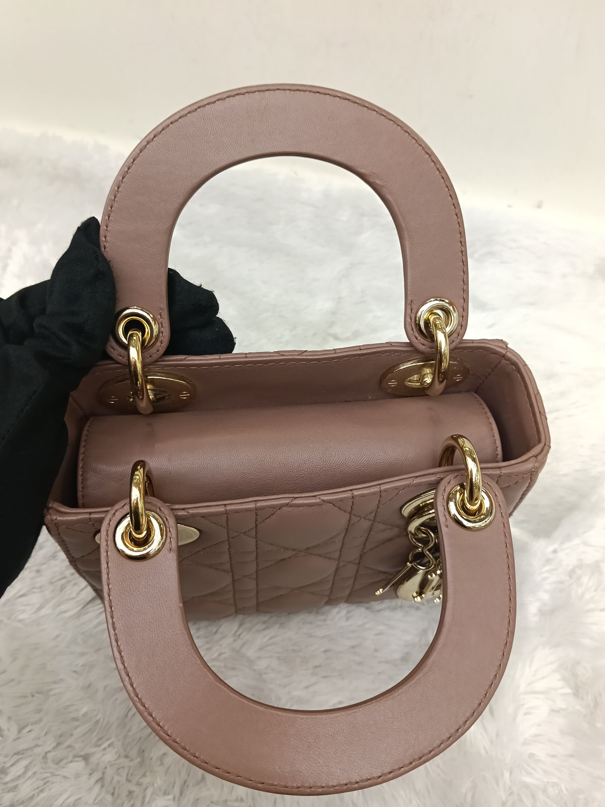 Lady Dior Mini Lamb Fard GHW 2019
