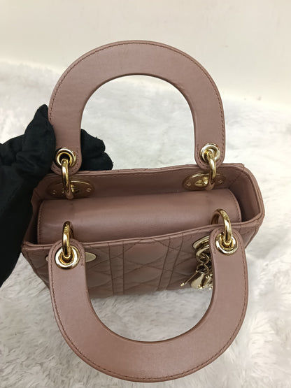 Lady Dior Mini Lamb Fard GHW 2019