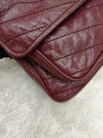 YsL Niki Medium Calfskin Burgundy RHW 2018