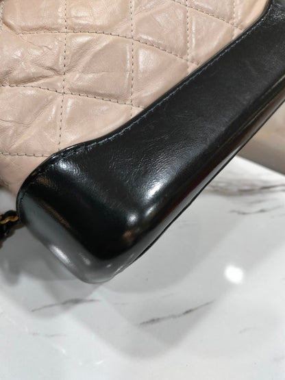 Chanel Gabrielle Small Beige Black #25