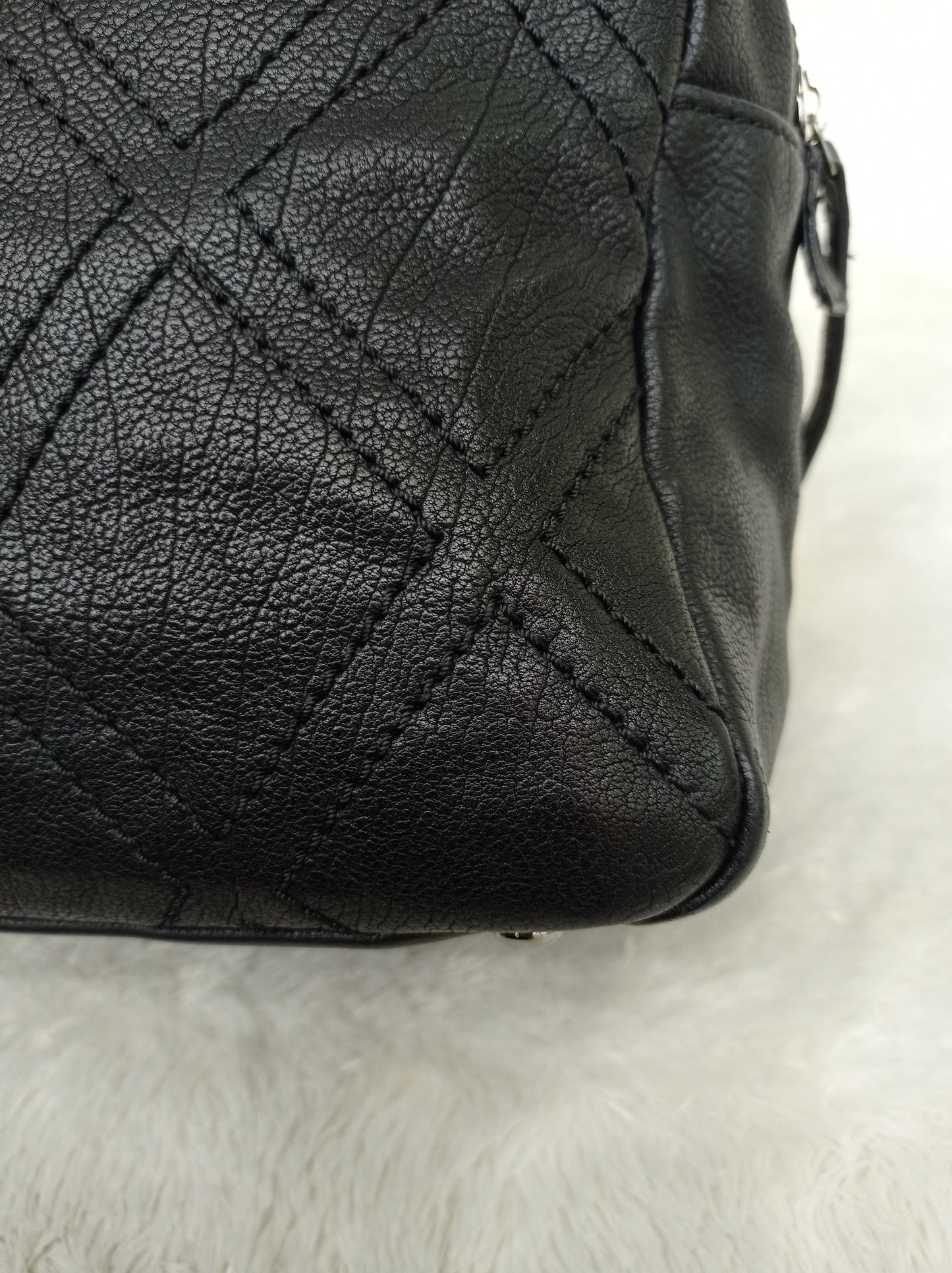 Chanel Tote Diamond Stitch Small Caviar Black SHW #10
