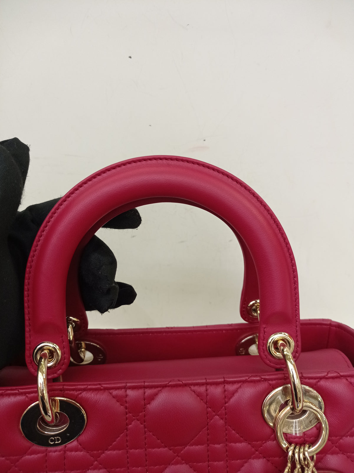 Lady Dior Medium Lamb Burgundy GHW 2020