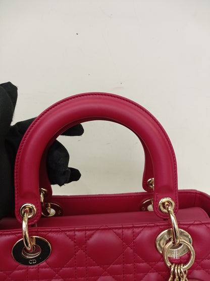 Lady Dior Medium Lamb Burgundy GHW 2020