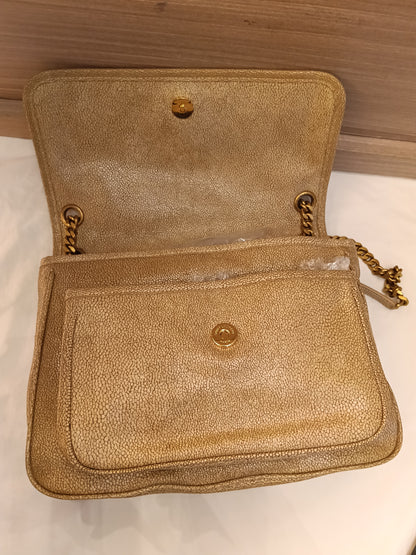 YsL Niki Medium Stingray Embossed Beige GHW 2019
