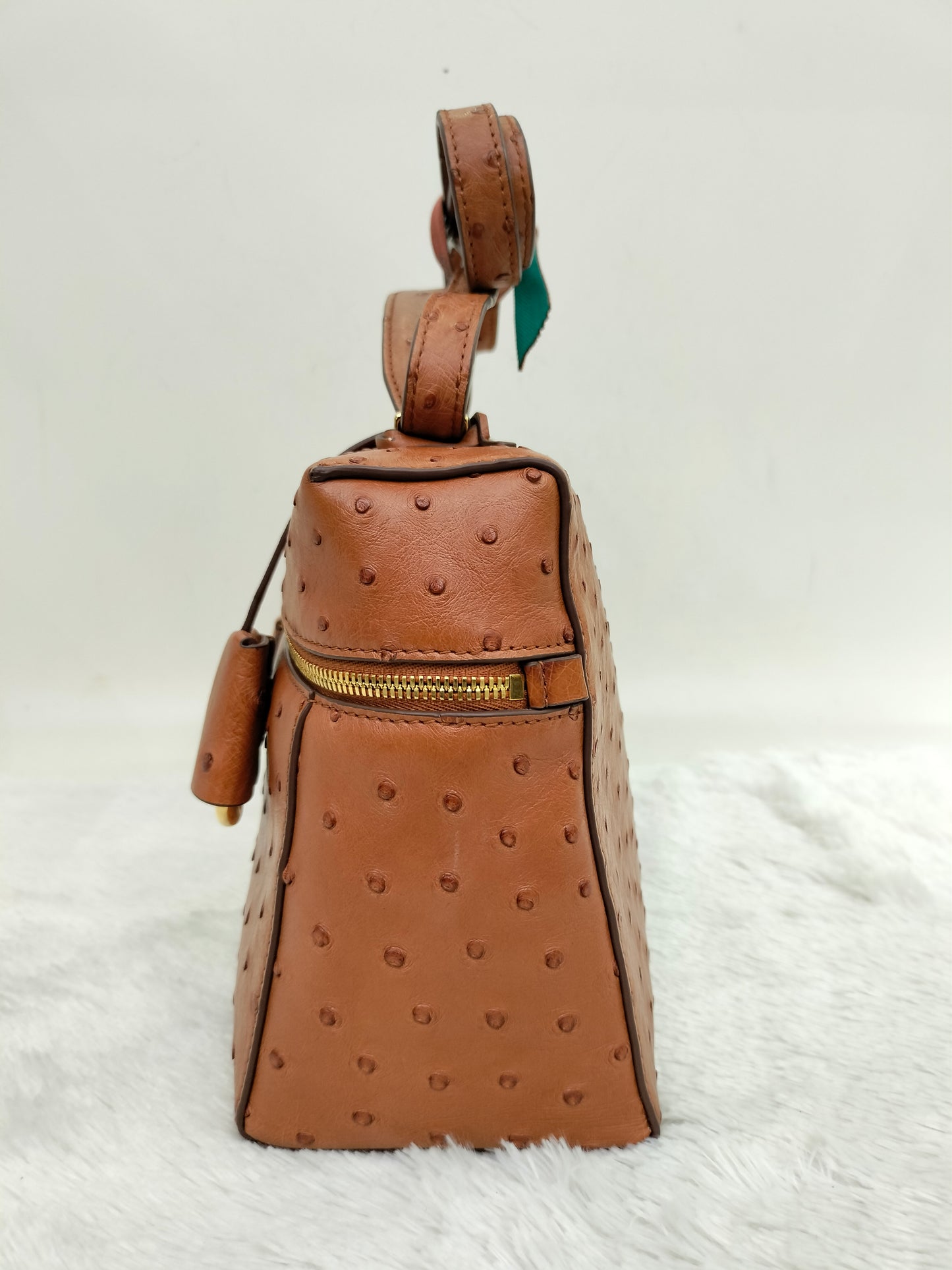 Loro Piana 27 Extra Bag Ostrich Cognac GHW 2024