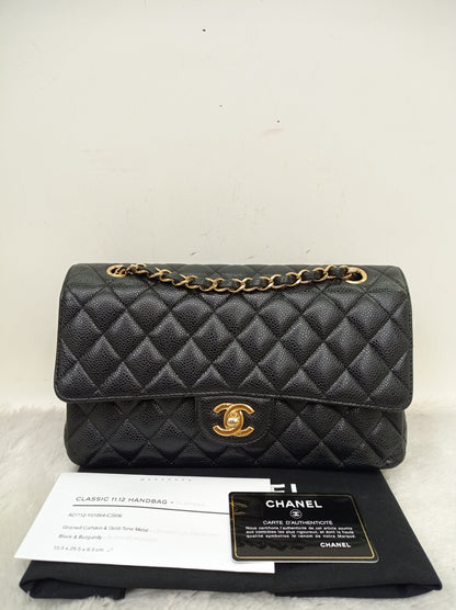 Chanel Medium Caviar Black GHW DF #20