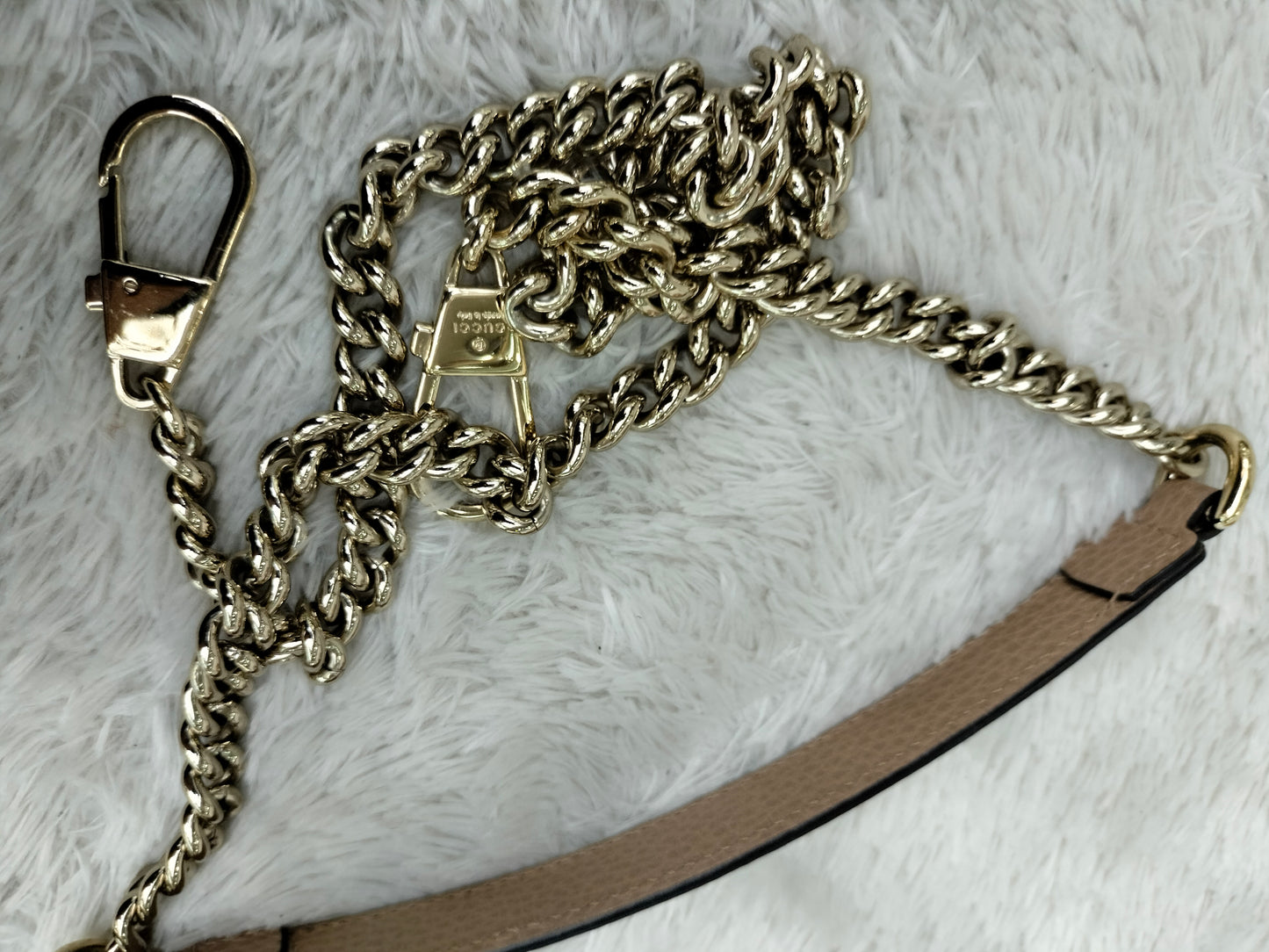 Gucci Interlocking Top Handle Beige GHW