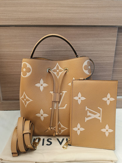 LV Neo Noe Monogram Empreinte Giant Arizona Beige (CHIP)