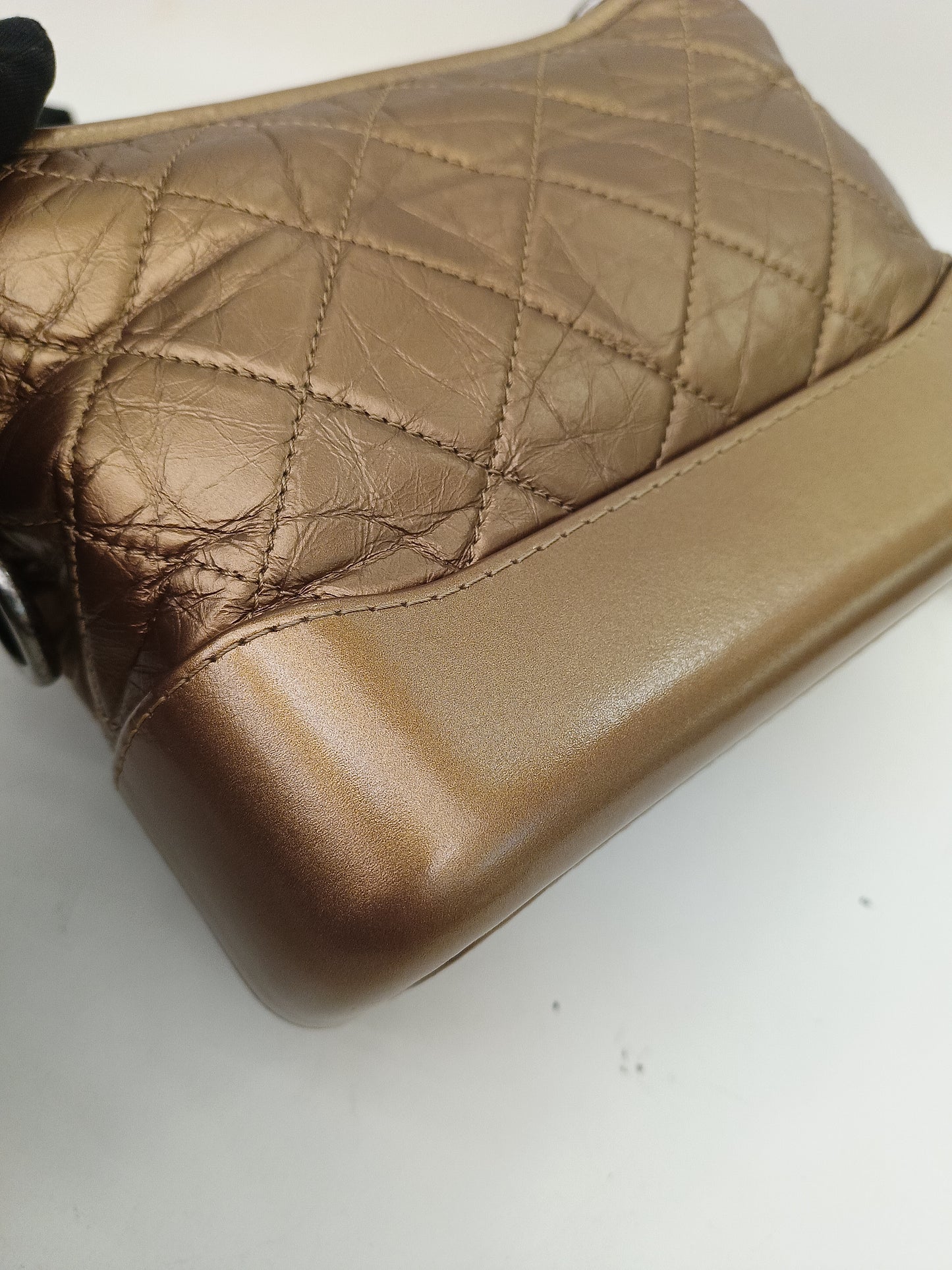 Chanel Gabrielle Small Calfskin Bronze #23