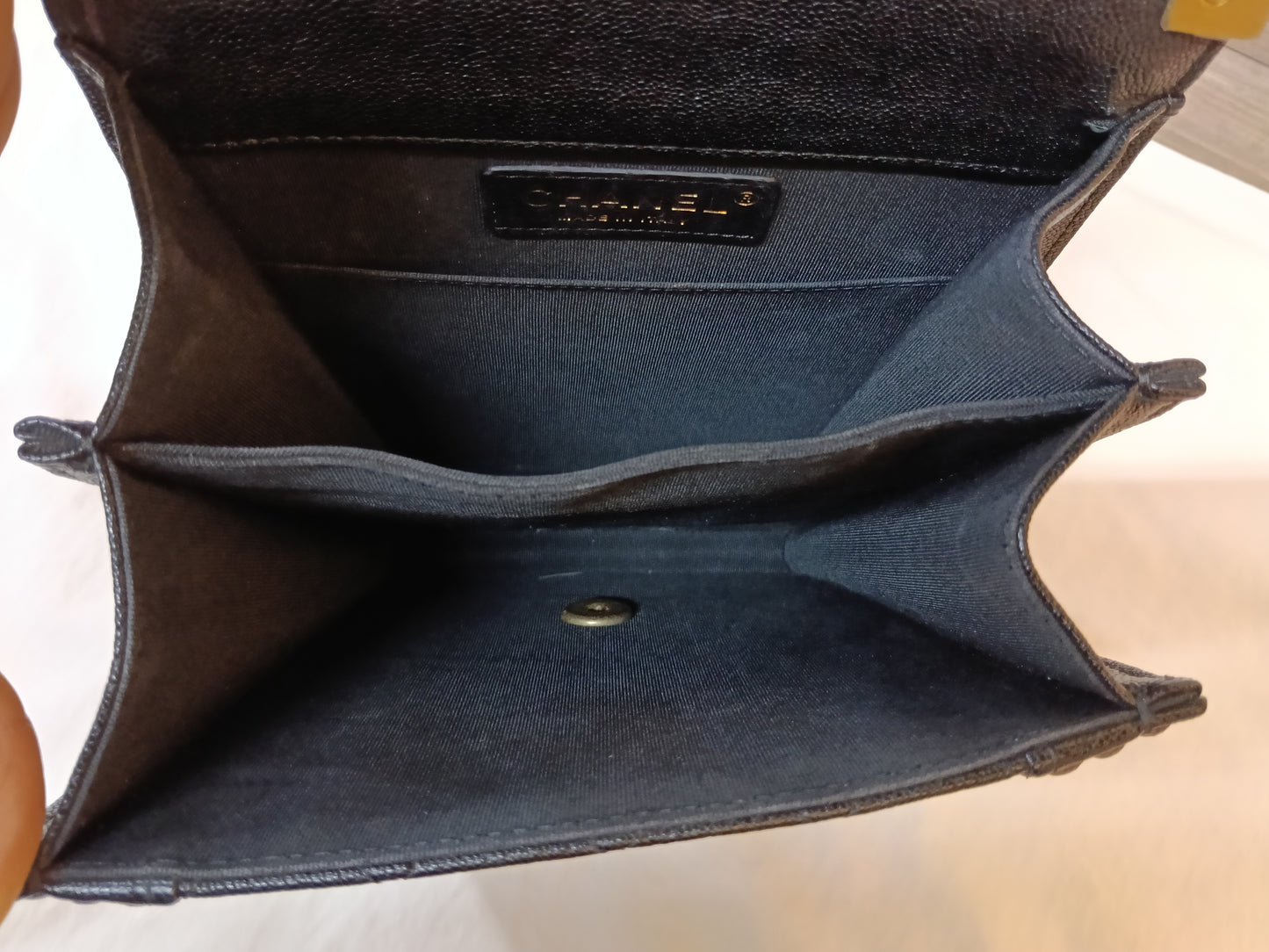 Chanel Boy Vertical Caviar Black GHW #26