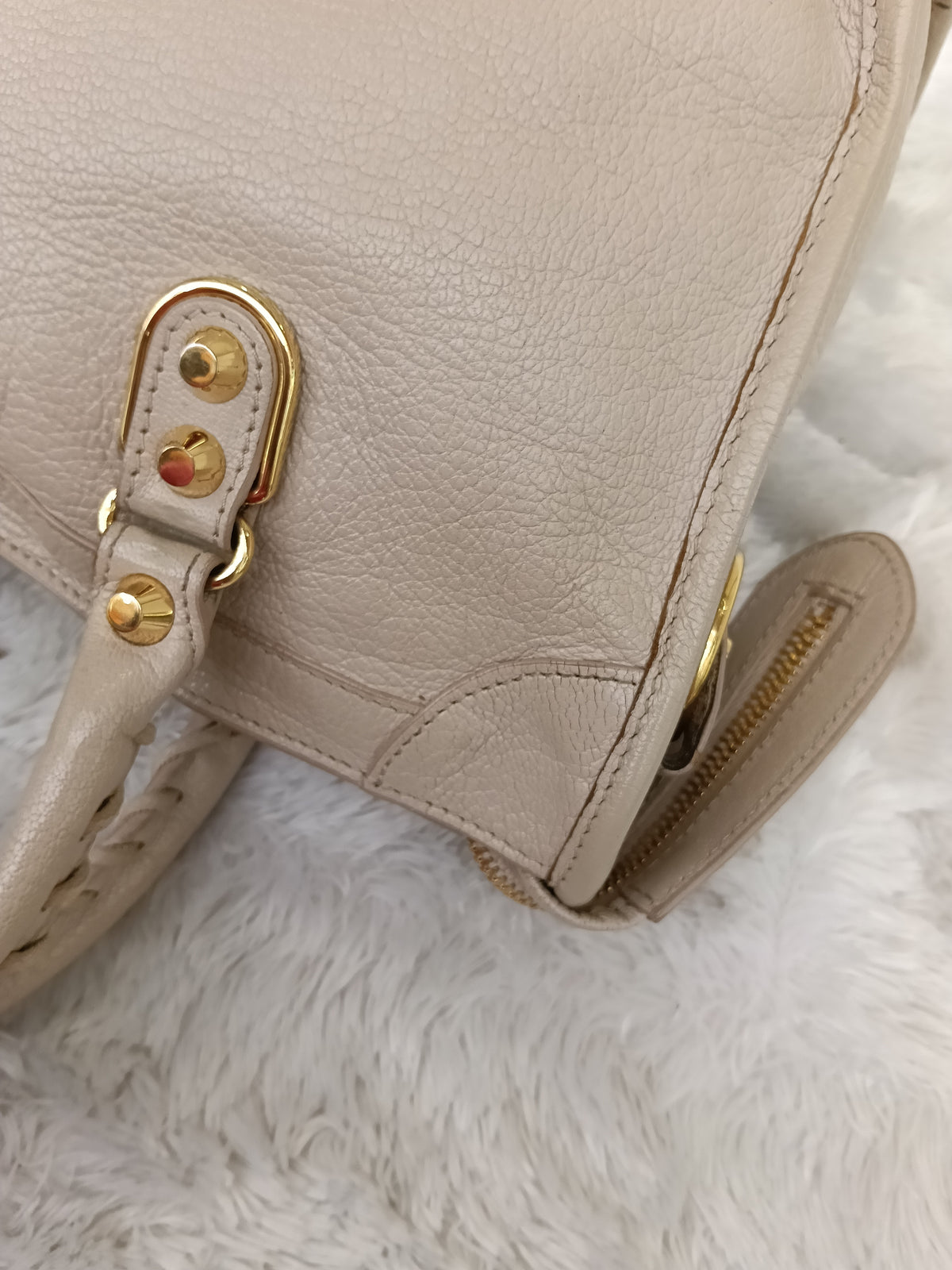 Balenciaga Small City Edge Beige GHW 2016