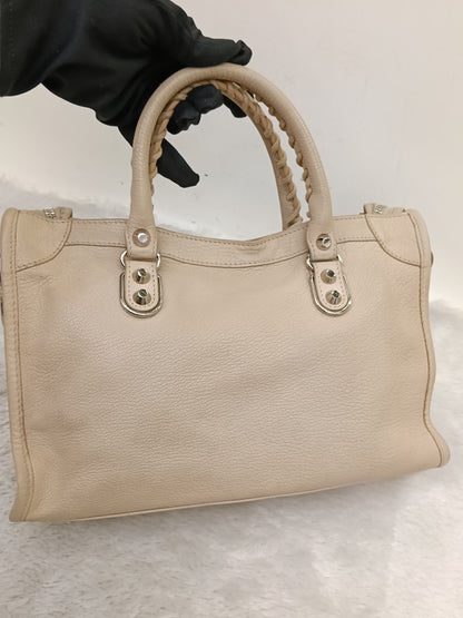 Balenciaga Small City Edge Beige SHW 2018