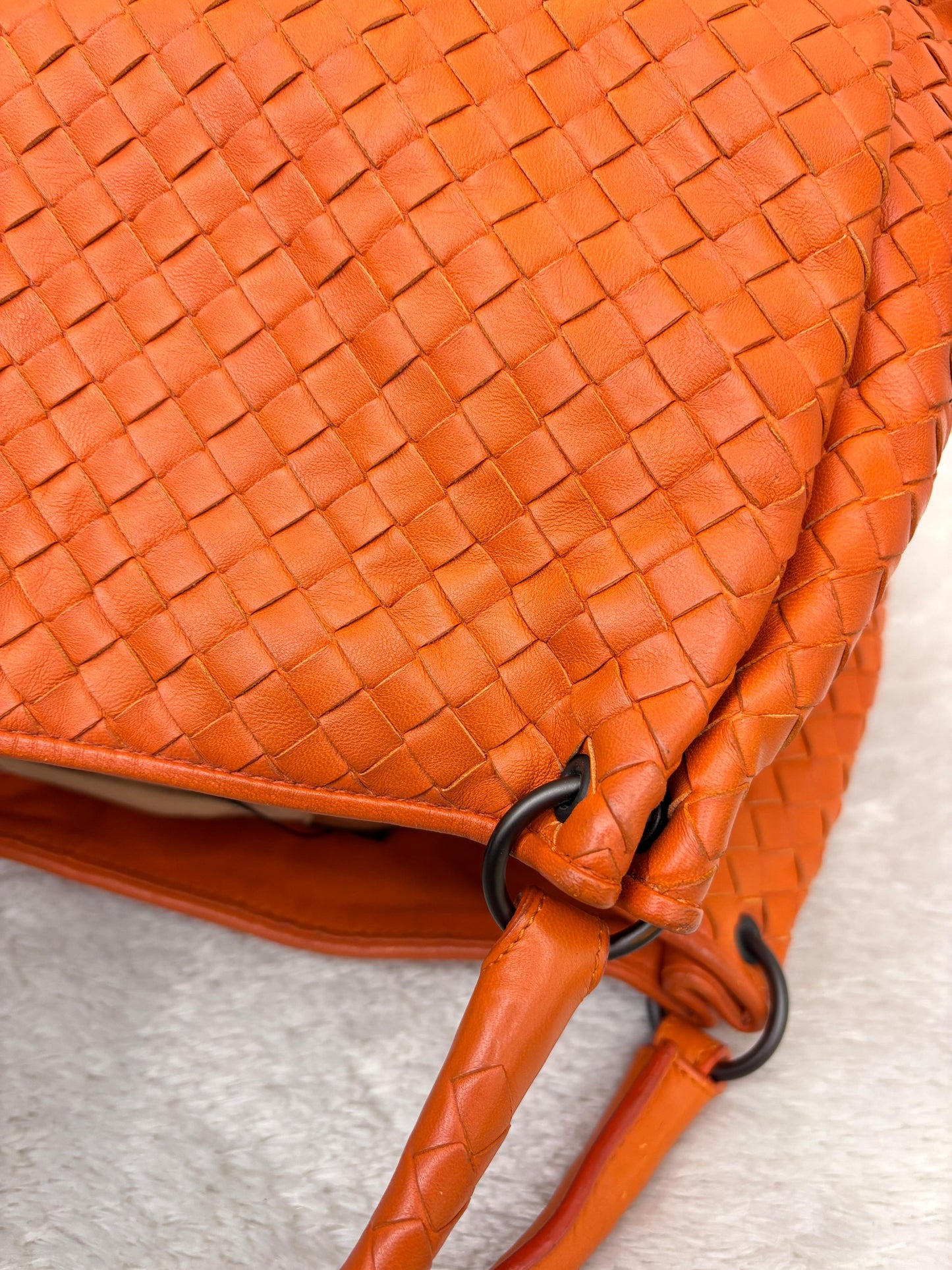Bottega Veneta Parachute Intrecciato Tote Orange RHW 2011