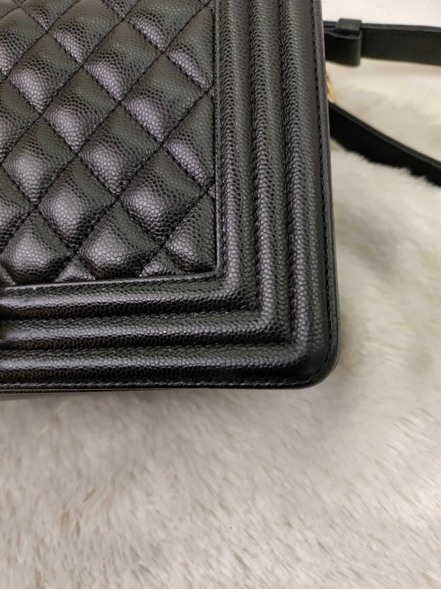 Chanel Boy 25 Caviar Black GHW #27