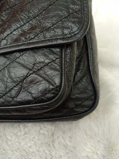YsL Niki Medium Calfskin Black RHW 2018
