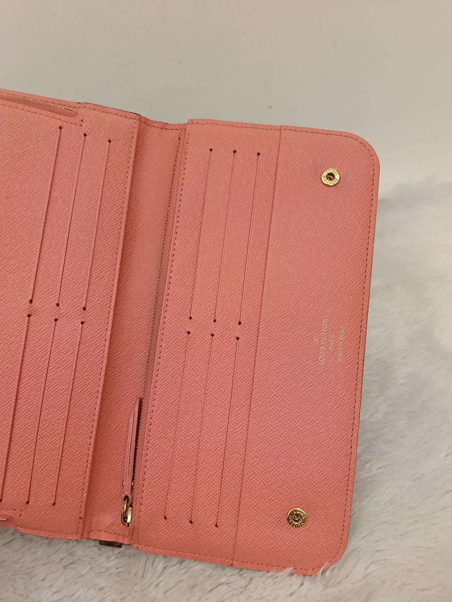 LV Insolite Long Wallet Monogram Salmon Pink