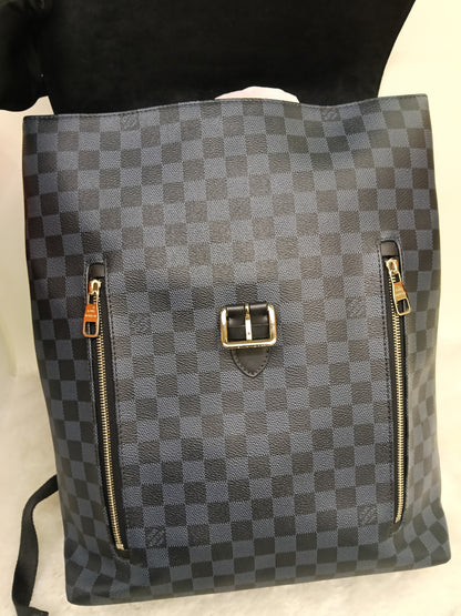 LV Newport Backpack Damier Graphite Cobalt 2016