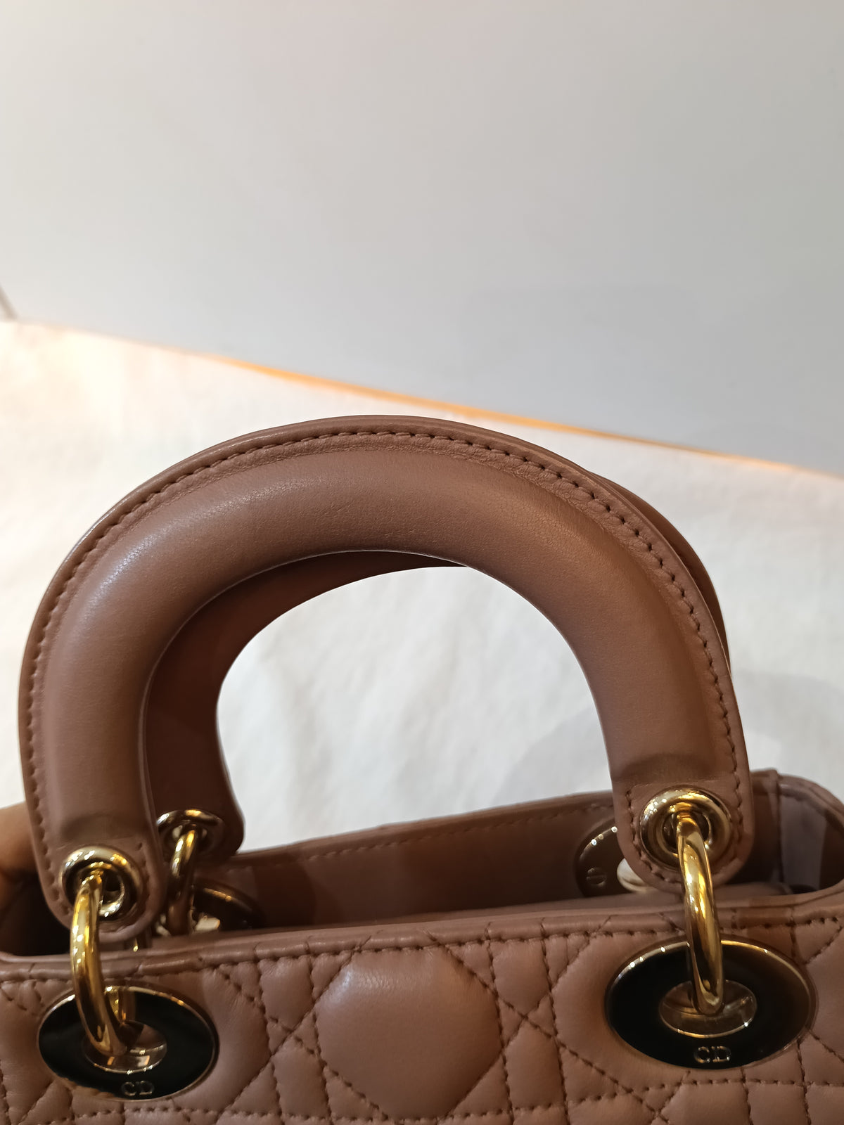 Lady Dior Mini Lamb Fard GHW 2019