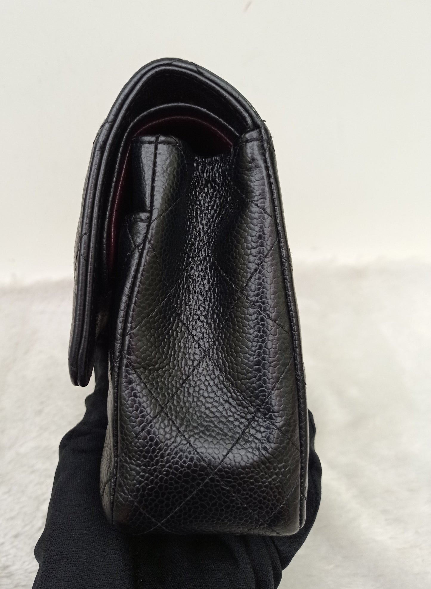 Chanel Medium Caviar Black GHW DF #21