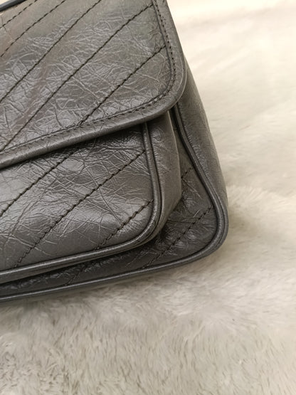 YsL Niki Medium Calfskin Grey RHW 2018