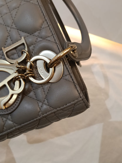 Lady Dior Small Lamb Grey GHW 2019