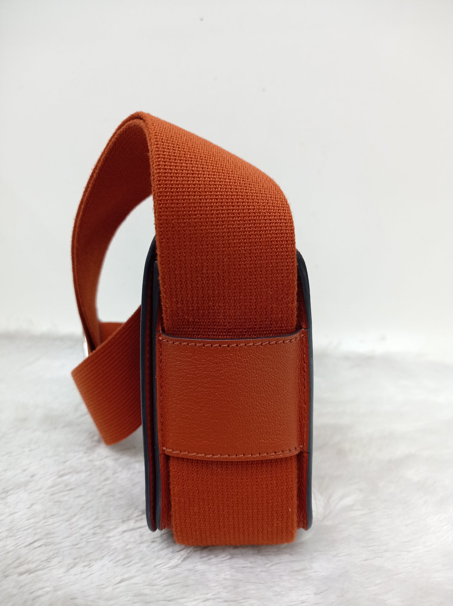 Hermes Geta Chevre Mysore Sangle Cuivre PHW #U