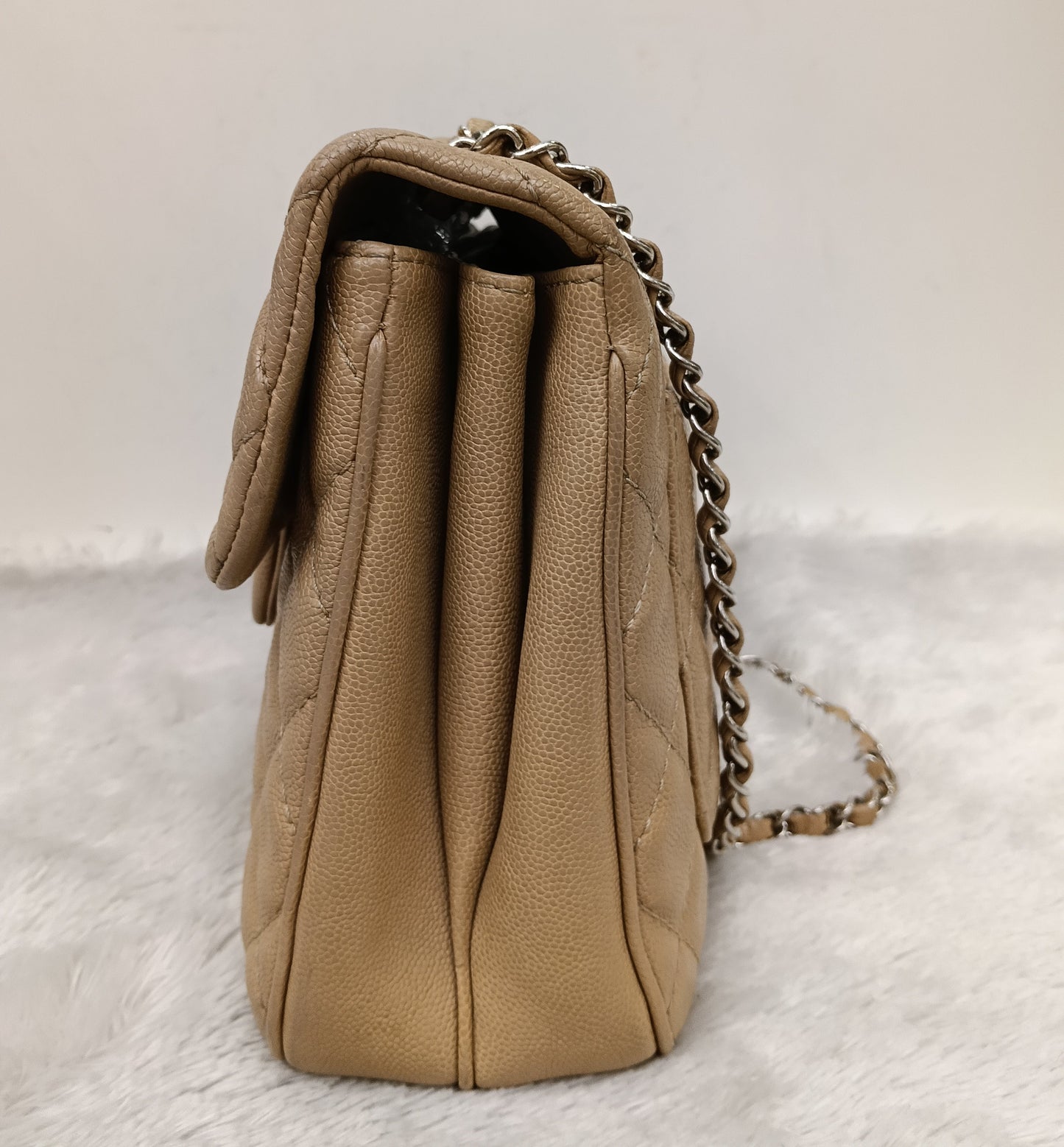 Chanel Medium Urban Companion Flap Caviar Beige SHW #25