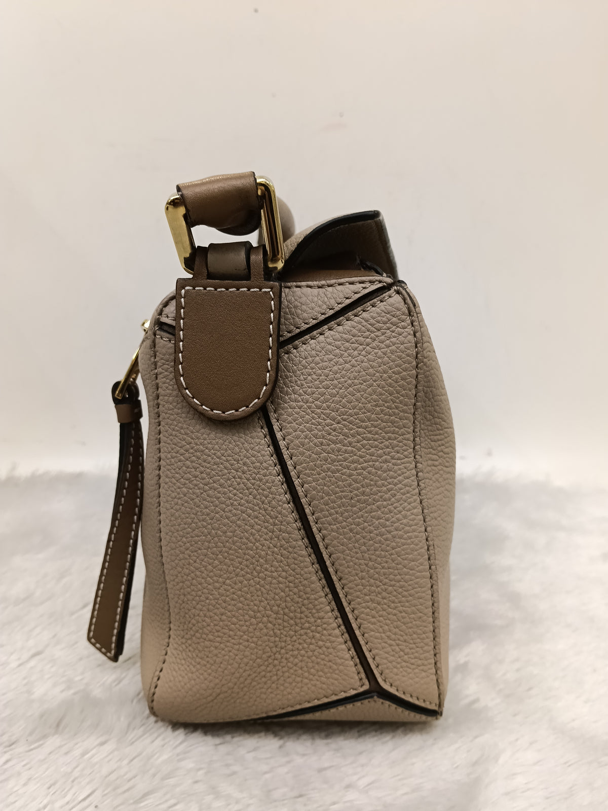 Loewe Puzzle Small Grained Sand Mink GHW 2020