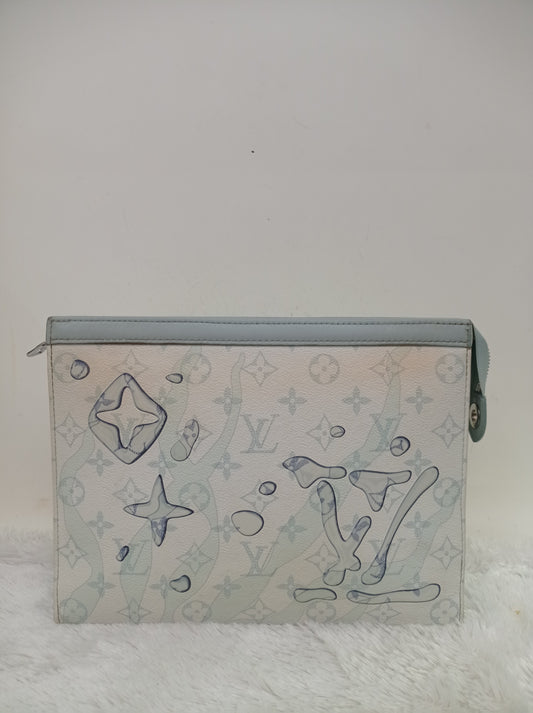 LV Pochette Voyage MM Crystal Blue (CHIP)