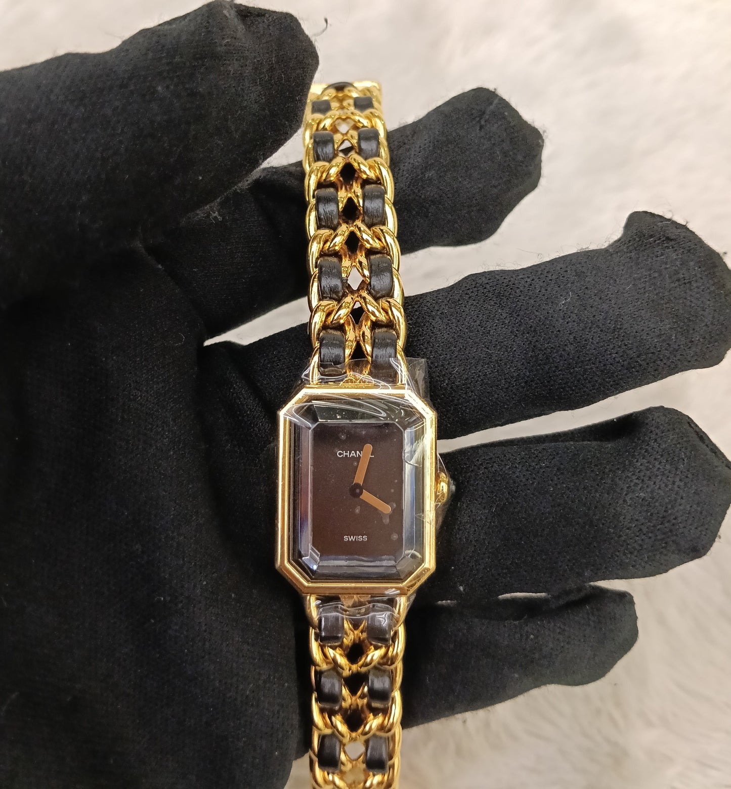 Chanel Premiere Watch Black GHW size M