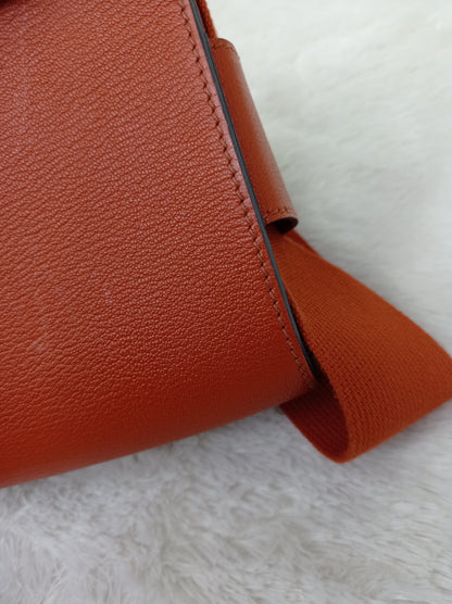 Hermes Geta Chevre Mysore Sangle Cuivre PHW #U